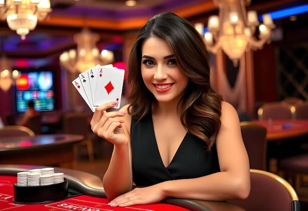 Responsible gaming advice shown with live game show content on 2022 bit